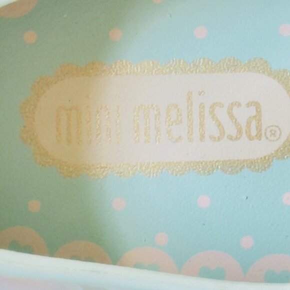 MINI MELISSA Girls' Perforated Jelly Shoes Furadinha X Mary Jane Flats Size 11 - Picture 11 of 12